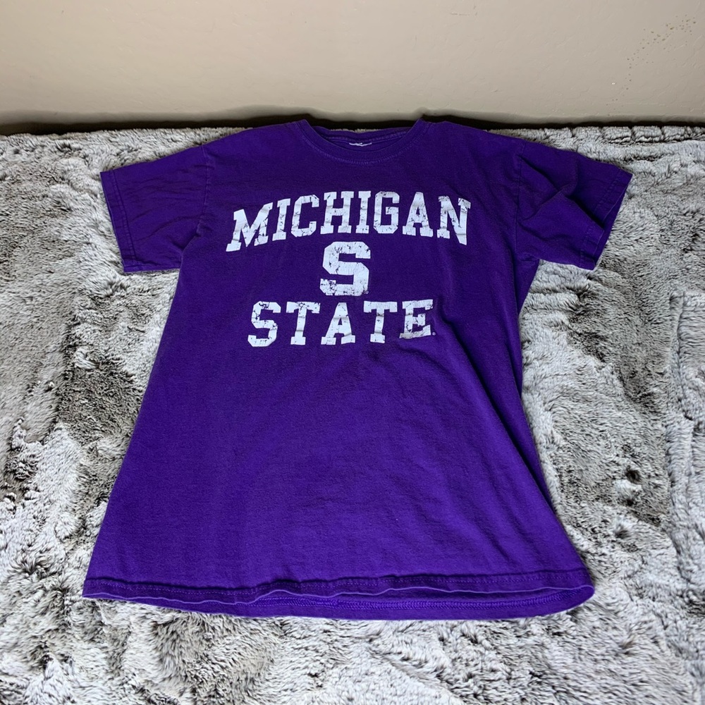 Purple Michigan State T Shirt